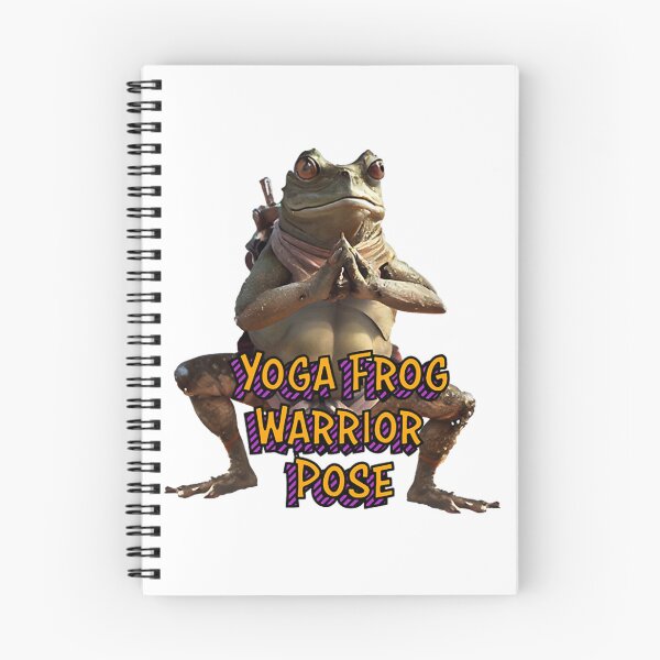 Item preview, Yoga frog warrior pose                     (19) designed and sold by KeishaScarletas.