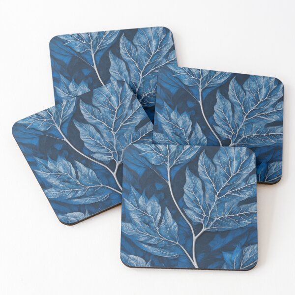Item preview, Royal Blue Leaves Digital Design designed and sold by zolarche.