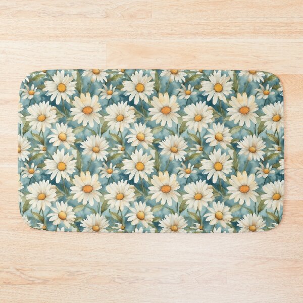 Item preview, Watercolor Soft Pastel Colors Daisy Marguerite Pattern designed and sold by PixelPop1.