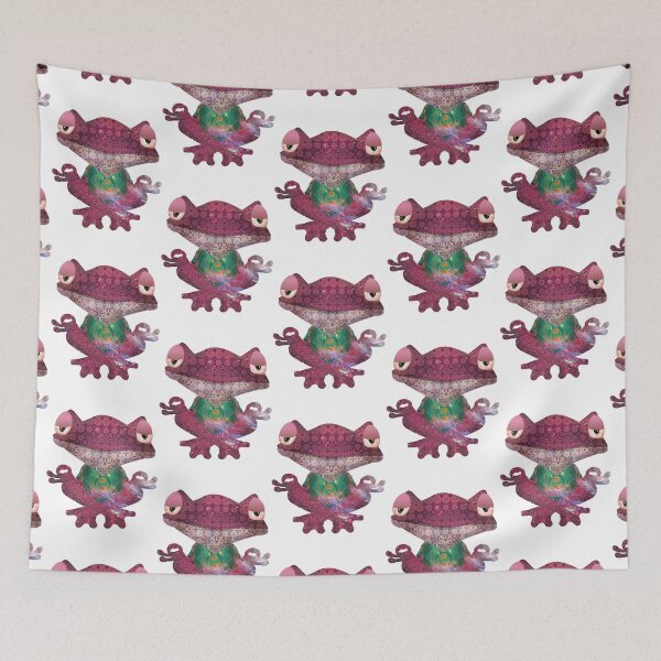 Item preview, yoga frog warrior pose                 (15) designed and sold by KeishaScarletas.