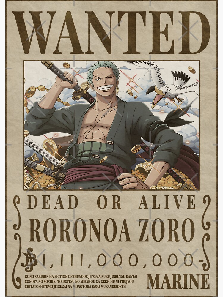 Pegatina con la obra «Roronoa Zoro One Piece » de Gokupvv