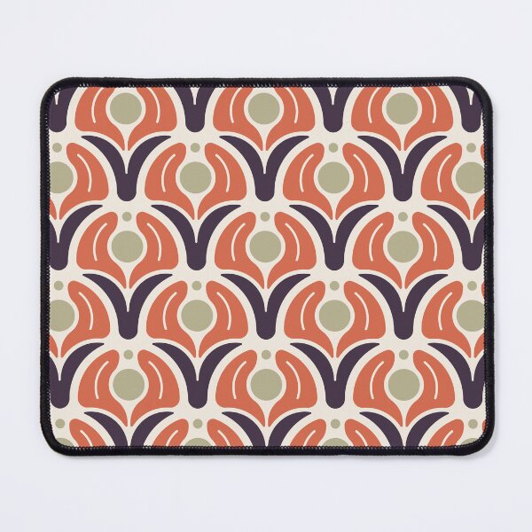 Item preview, KF 0073 G - Retro Vintage Flower 70s Modern Geometric Floral Pattern designed and sold by KhakiFinch.