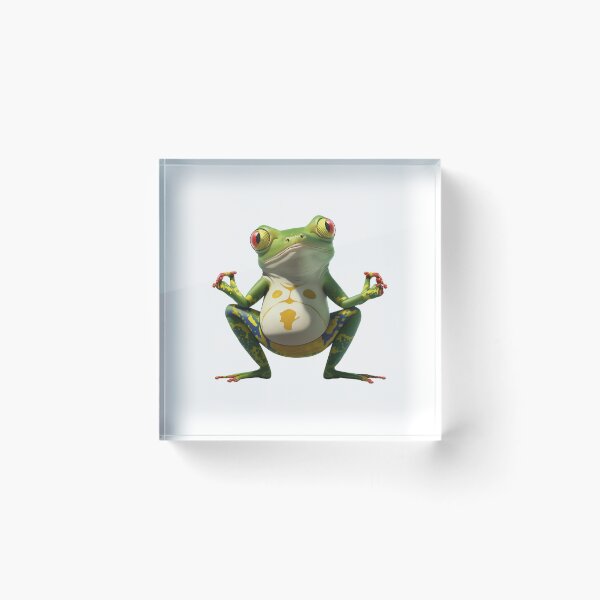 Item preview, Yoga Frog Warrior Pose         (7) designed and sold by KeishaScarletas.