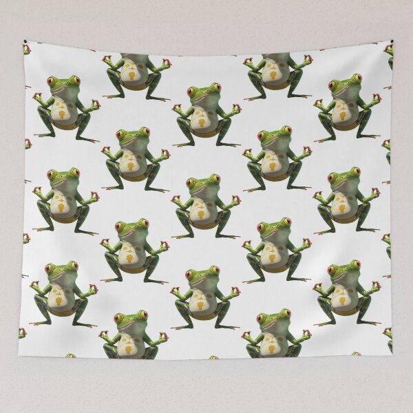 Item preview, Yoga Frog Warrior Pose         (7) designed and sold by KeishaScarletas.