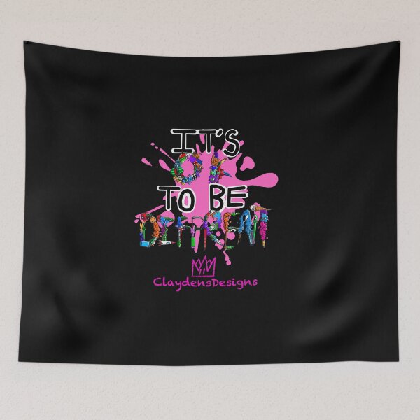 Item preview, It's OK TO BE DIFFERENT Splash of Pink designed and sold by Clayden.