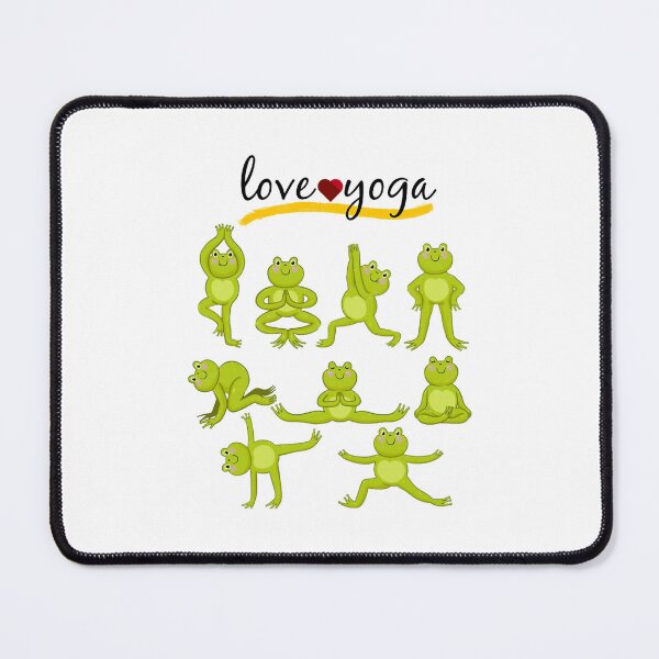 Item preview, Yoga Frog Warrior Pose (5) designed and sold by KeishaScarletas.