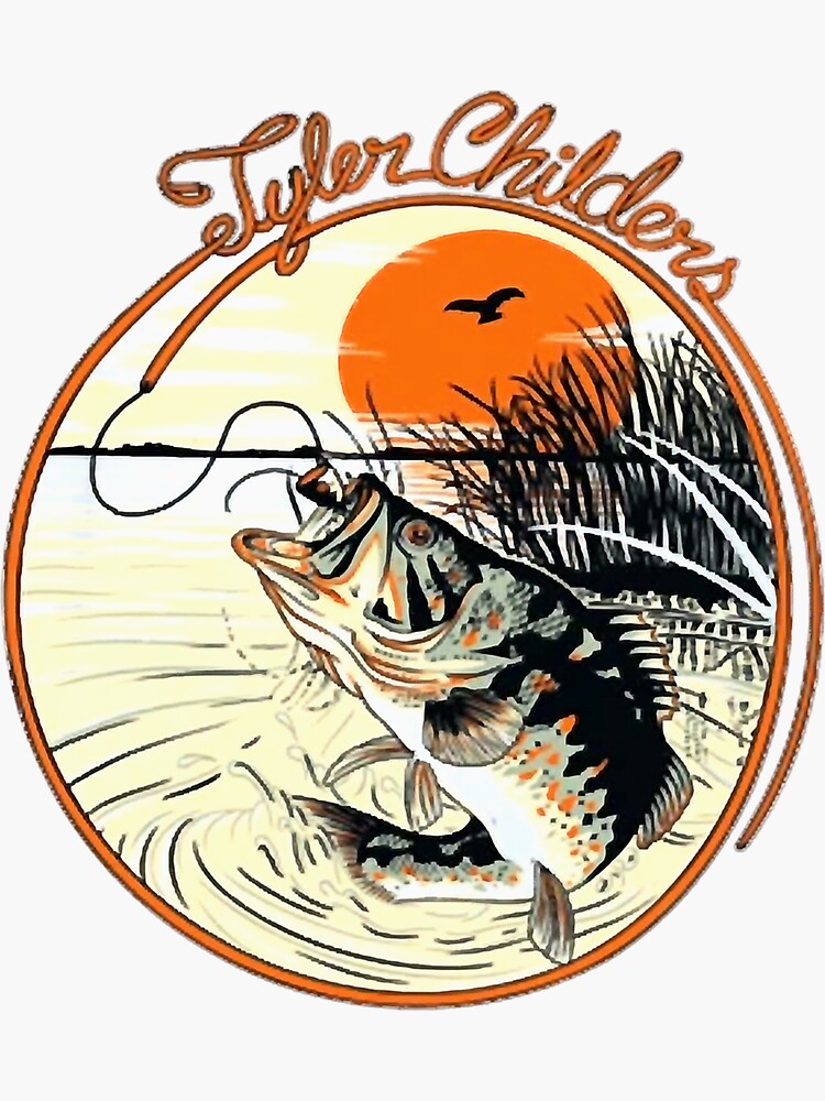Tyler Childers Fishing Album  Sticker for Sale by vietnadefa
