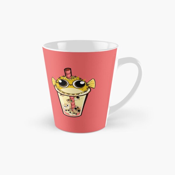 Item preview, “Blowba Tea” Cute Pufferfish (Coral) designed and sold by octopuscafe.