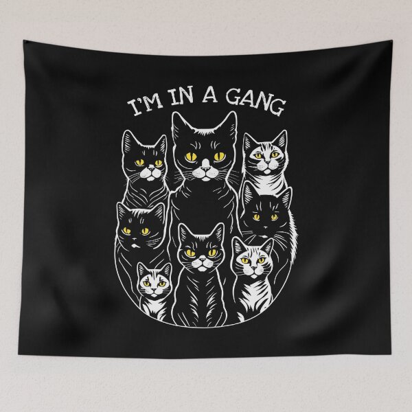 Item preview, Funny Cat Lover Feline Gang Member Cats Owner designed and sold by GrandeDuc.