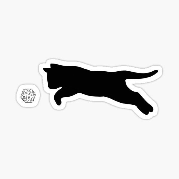 Dnd Cat Stickers for Sale