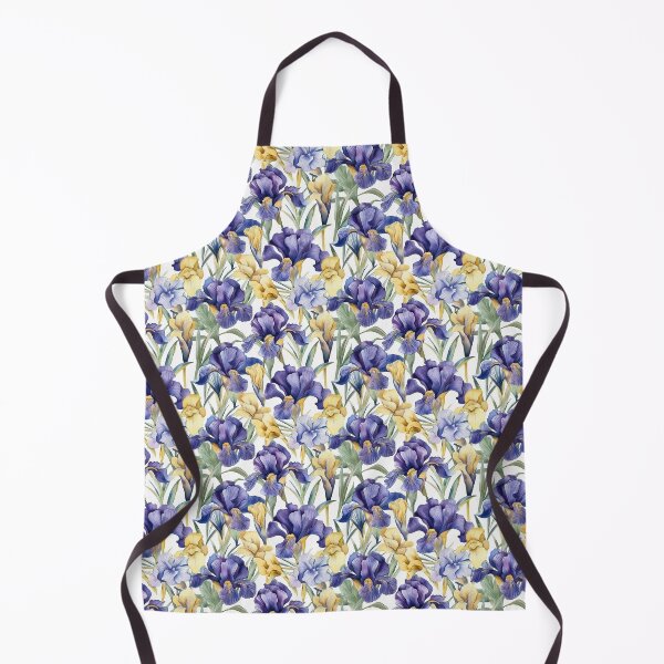Item preview, Watercolor Soft Pastel Colors Fleur-De-Lis Iris Flowers Pattern designed and sold by PixelPop1.
