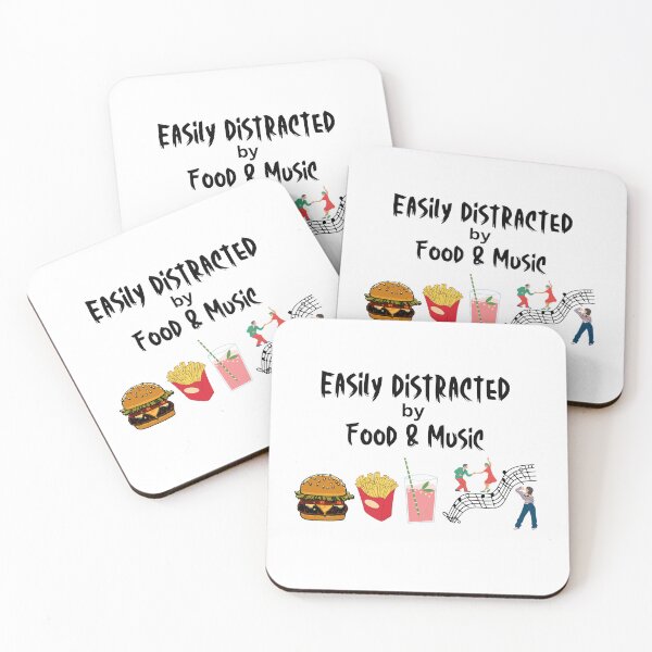 Item preview, Easily distracted by food and music  designed and sold by WHDProduction45.