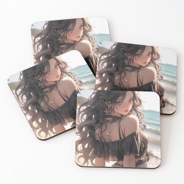 Item preview, Seaside Serenity: A Radiant Anime Beauty designed and sold by TNF-Art.