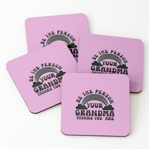 Item preview, Be the Person Your Grandma Thinks you are Retro Typography Quote designed and sold by thedazzlingmonk.