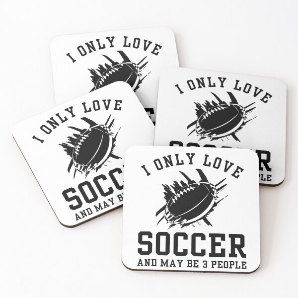 Item preview, I Only Love Soccer and May Be 3 People designed and sold by thehappypal.