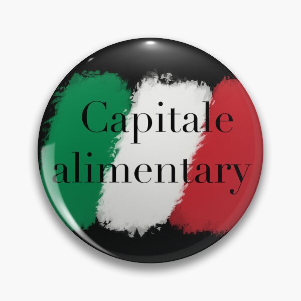 Item preview, Capital alimentary (Food capital) simple Italian designer logo with Italian flag colours designed and sold by GeoffBeattie.