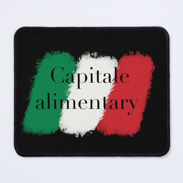 Item preview, Capital alimentary (Food capital) simple Italian designer logo with Italian flag colours designed and sold by GeoffBeattie.