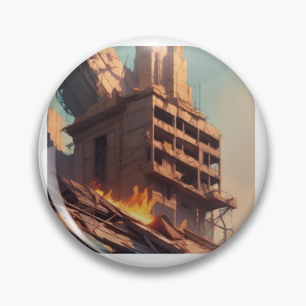 Item preview, The top floor of a burning building designed and sold by ac-virtualshop.