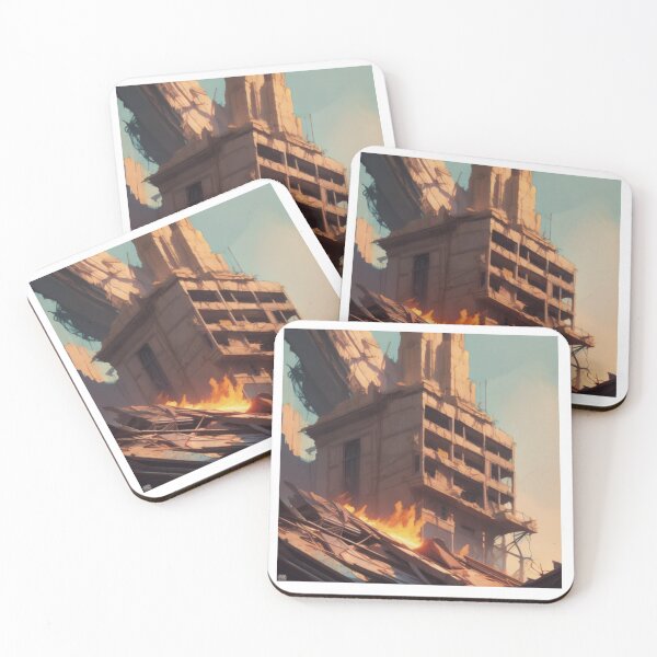 Item preview, The top floor of a burning building designed and sold by ac-virtualshop.