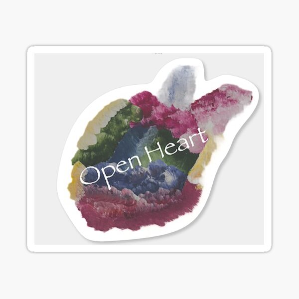 open heart Sticker