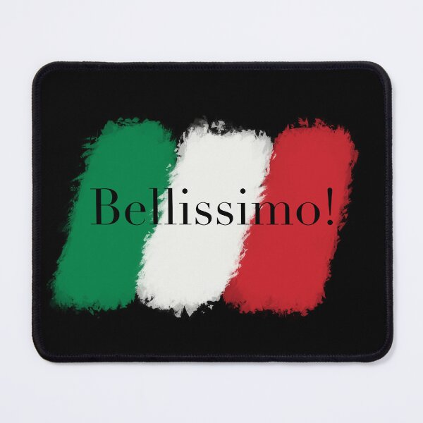 Item preview, Bellissimo (Beautiful) simple Italian designer logo with Italian flag colours designed and sold by GeoffBeattie.