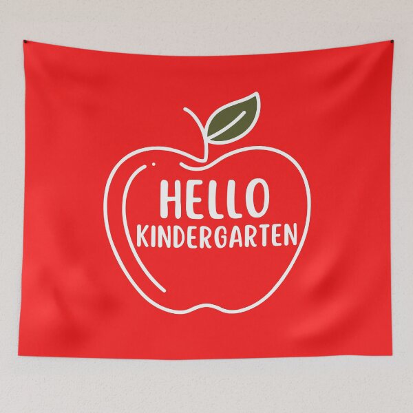 Item preview, Hello Kindergarten Back To School Apple designed and sold by SunfullyYours.