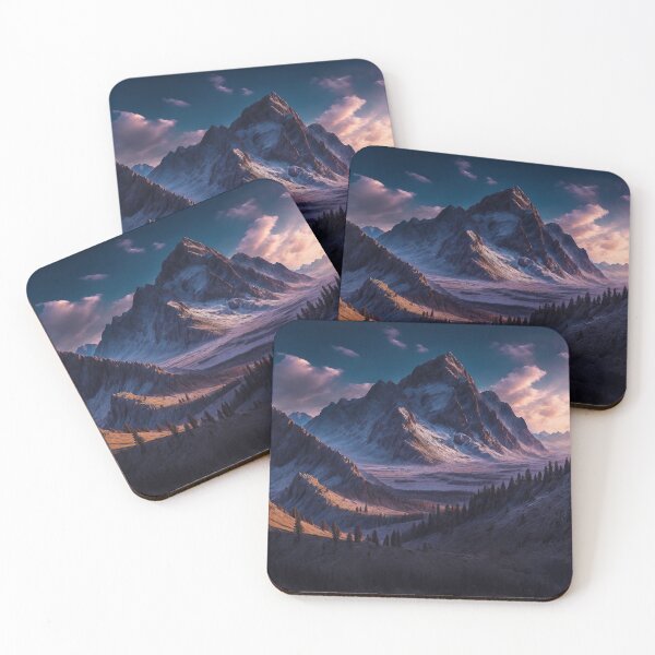 Item preview, A Breathtaking Mountain Vista Featuring a Rugged Ridge Line with Towering Peaks, Showcasing the Grandeur and Majesty of the Surrounding Mountains, Ai Generated Art designed and sold by AiGens.