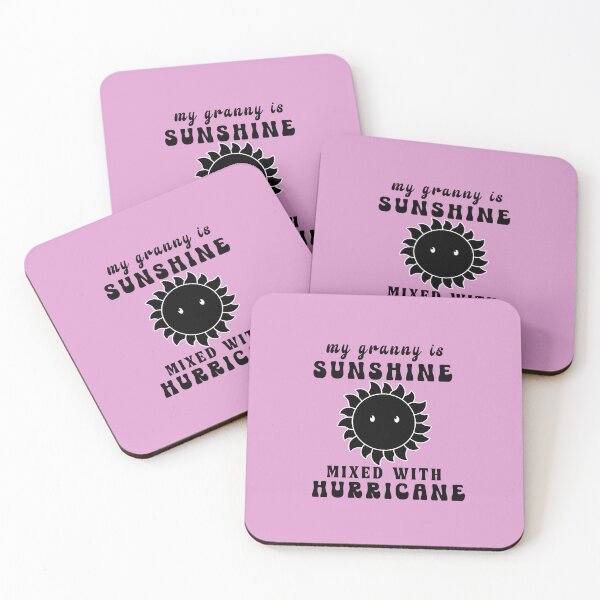 Item preview, My Granny is Sunshine Mixed with Hurricane Retro Typography Quote designed and sold by thedazzlingmonk.