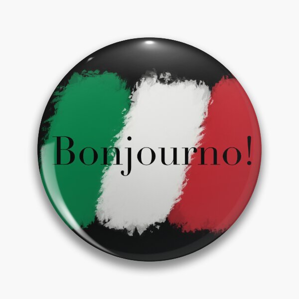 Item preview, Bonjourno simple Italian designer logo with Italian flag colours designed and sold by GeoffBeattie.