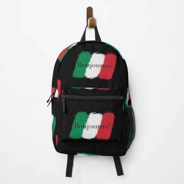 Item preview, Bonjourno simple Italian designer logo with Italian flag colours designed and sold by GeoffBeattie.