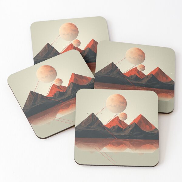Item preview, Minimalistic Mars Mountains designed and sold by schamsyy.