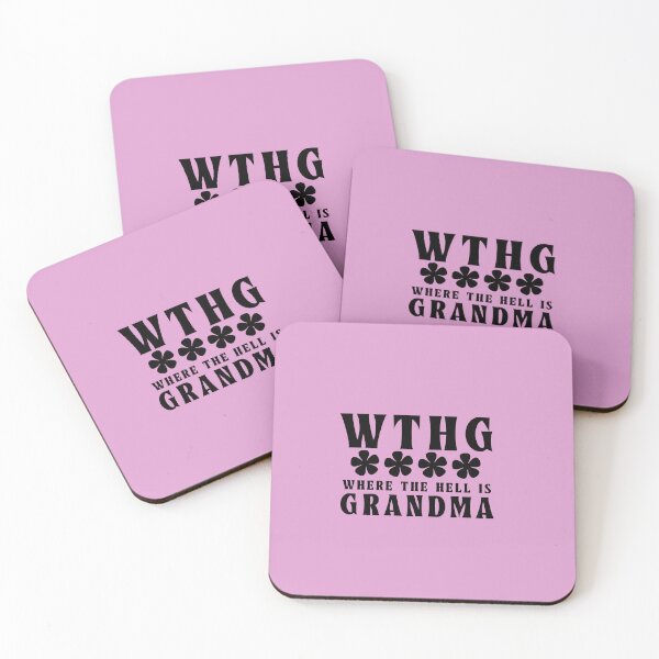 Item preview, Where the Hell is Grandma Funny Retro Typography Quote designed and sold by thedazzlingmonk.