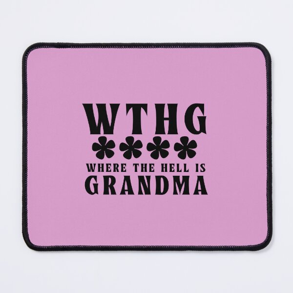Item preview, Where the Hell is Grandma Funny Retro Typography Quote designed and sold by thedazzlingmonk.