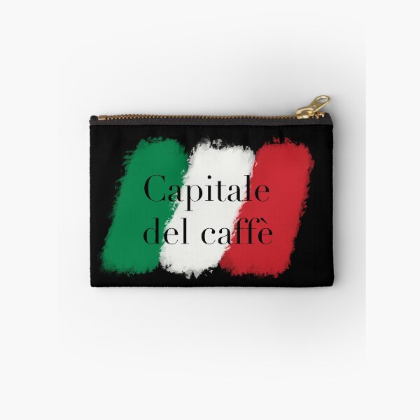 Aperçu de l'œuvre Capitale del caffe (capitale du café) logo de designer italien simple aux couleurs du drapeau italien créée et vendue par GeoffBeattie.