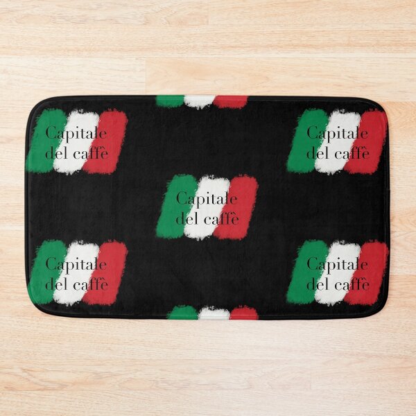 Item preview, Capitale del caffe (capital of coffee) simple Italian designer logo with Italian flag colours designed and sold by GeoffBeattie.