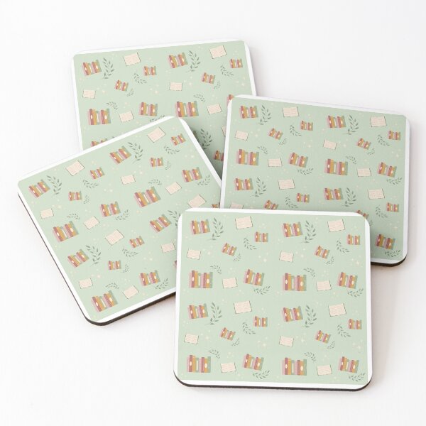 Item preview, Magical Bookish Light Green Book Illustration Pattern with Plants designed and sold by Simply Magic Supply.