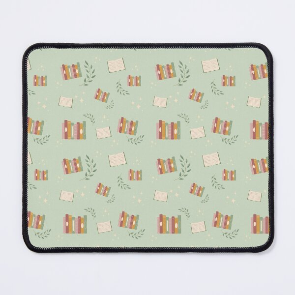 Item preview, Magical Bookish Light Green Book Illustration Pattern with Plants designed and sold by Simply Magic Supply.