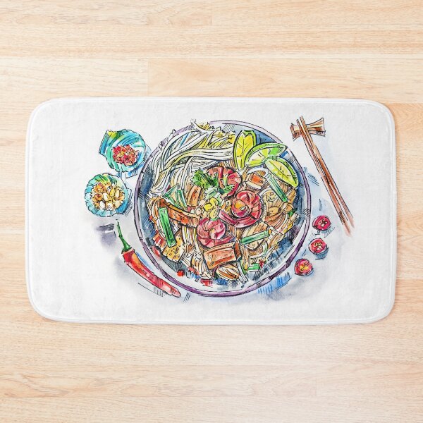 Item preview, Pad Thai watercolor designed and sold by Shevi.