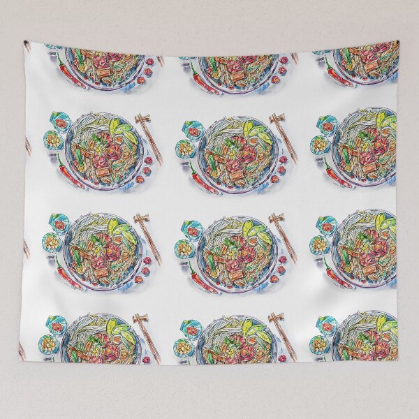 Item preview, Pad Thai watercolor designed and sold by Shevi.