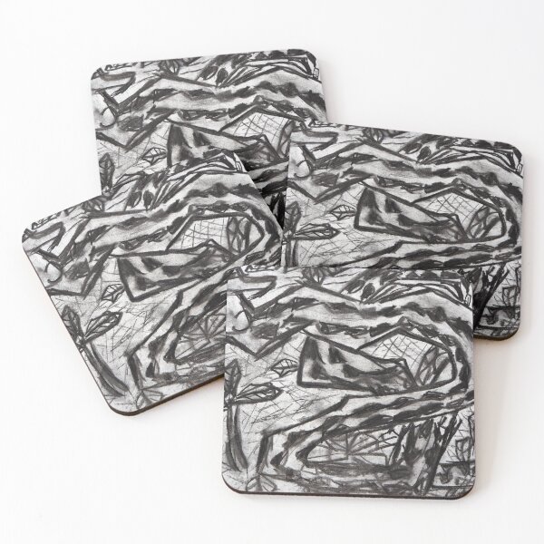 Item preview, Abstract Dapper Snake - Charcoal designed and sold by AgozieArt.