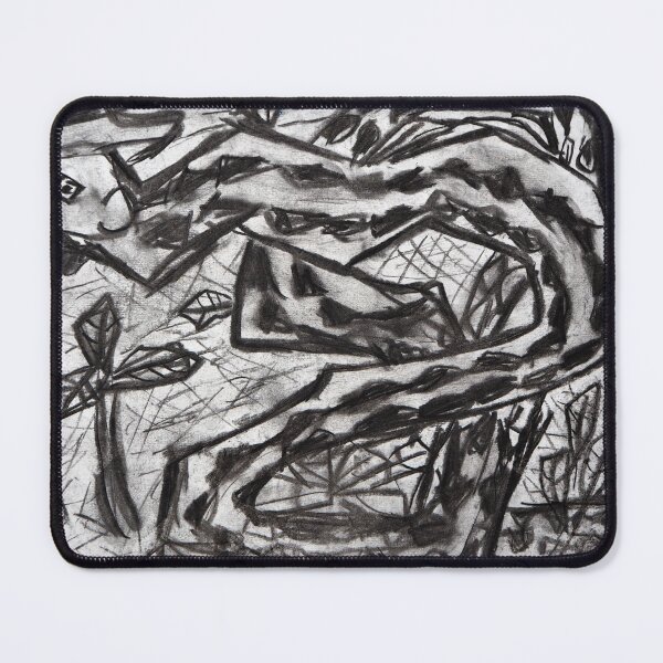 Item preview, Abstract Dapper Snake - Charcoal designed and sold by AgozieArt.