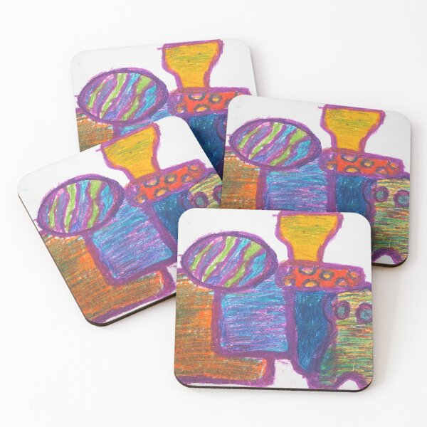 Item preview, Abstract Shapes - Oil Pastel designed and sold by AgozieArt.
