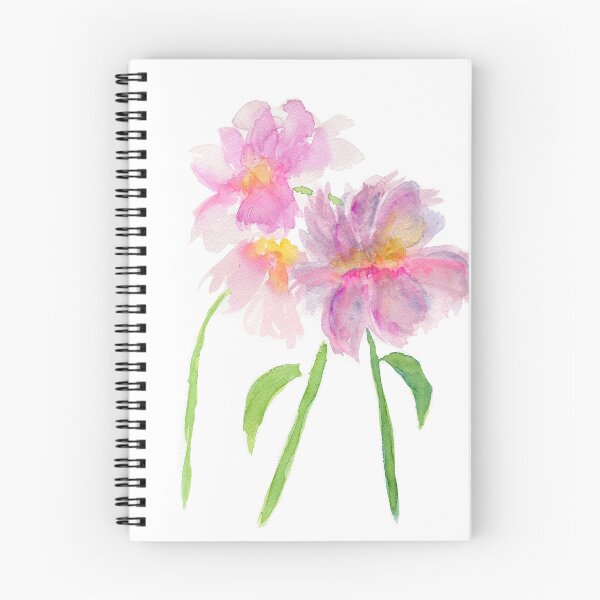 Item preview, Pink peony flowers original watercolor painting designed and sold by AnissaF.
