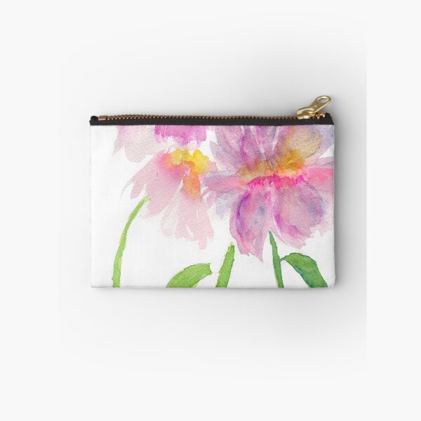 Item preview, Pink peony flowers original watercolor painting designed and sold by AnissaF.