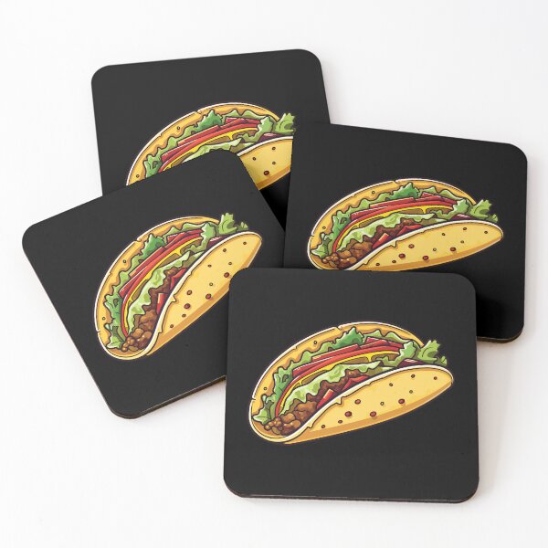 Item preview, Taco fast food cartoon clip art designed and sold by Eckperg.
