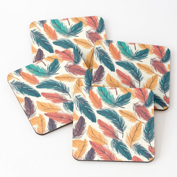 Item preview, Feathery Delight: Seamless Feathers Pattern designed and sold by EVA4designs.