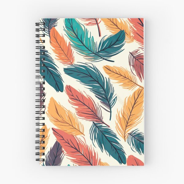 Item preview, Feathery Delight: Seamless Feathers Pattern designed and sold by EVA4designs.