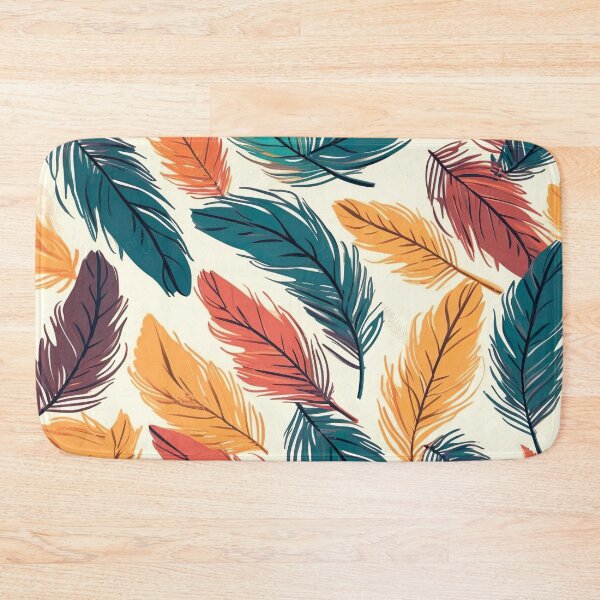 Item preview, Feathery Delight: Seamless Feathers Pattern designed and sold by EVA4designs.