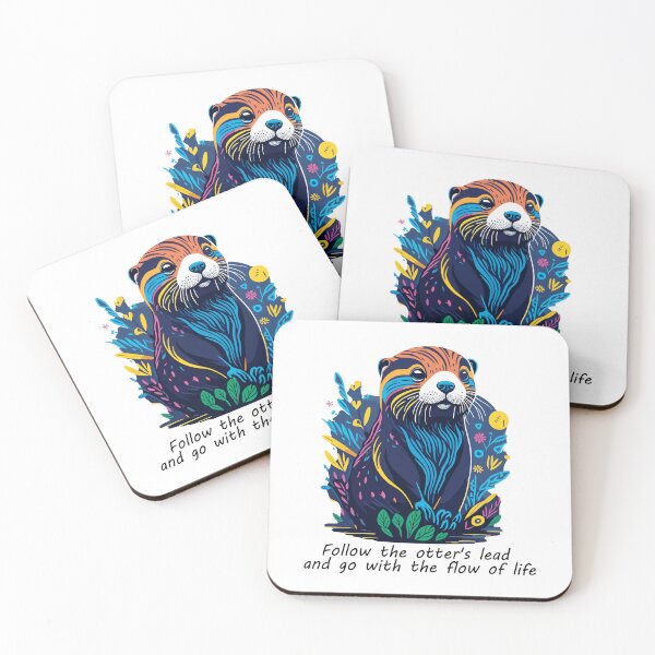 Item preview, Follow the otter's lead and go with the flow of life designed and sold by AmatistaThreads.