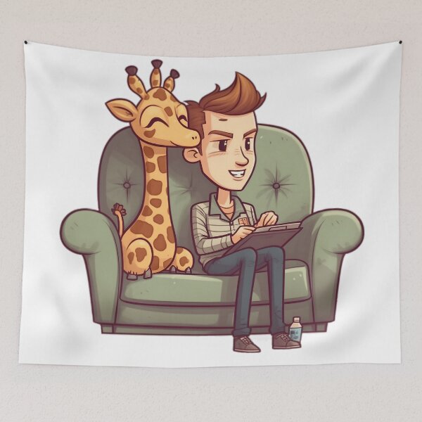 Item preview, ADORABLE MINIATURE GIRAFFE #2 (PNG) designed and sold by Chatna-Chibi.